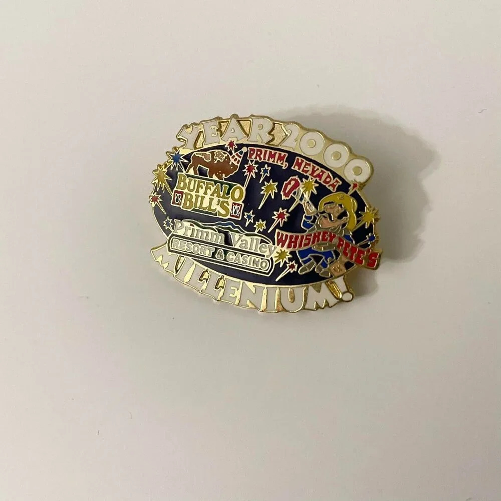 Primm Valley Casino Limited Ed 2000 Millennium Lapel Pin Whiskey Petes Nevada